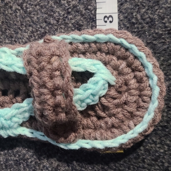 Crochet flip-flops 9-12 months - Picture 3 of 7